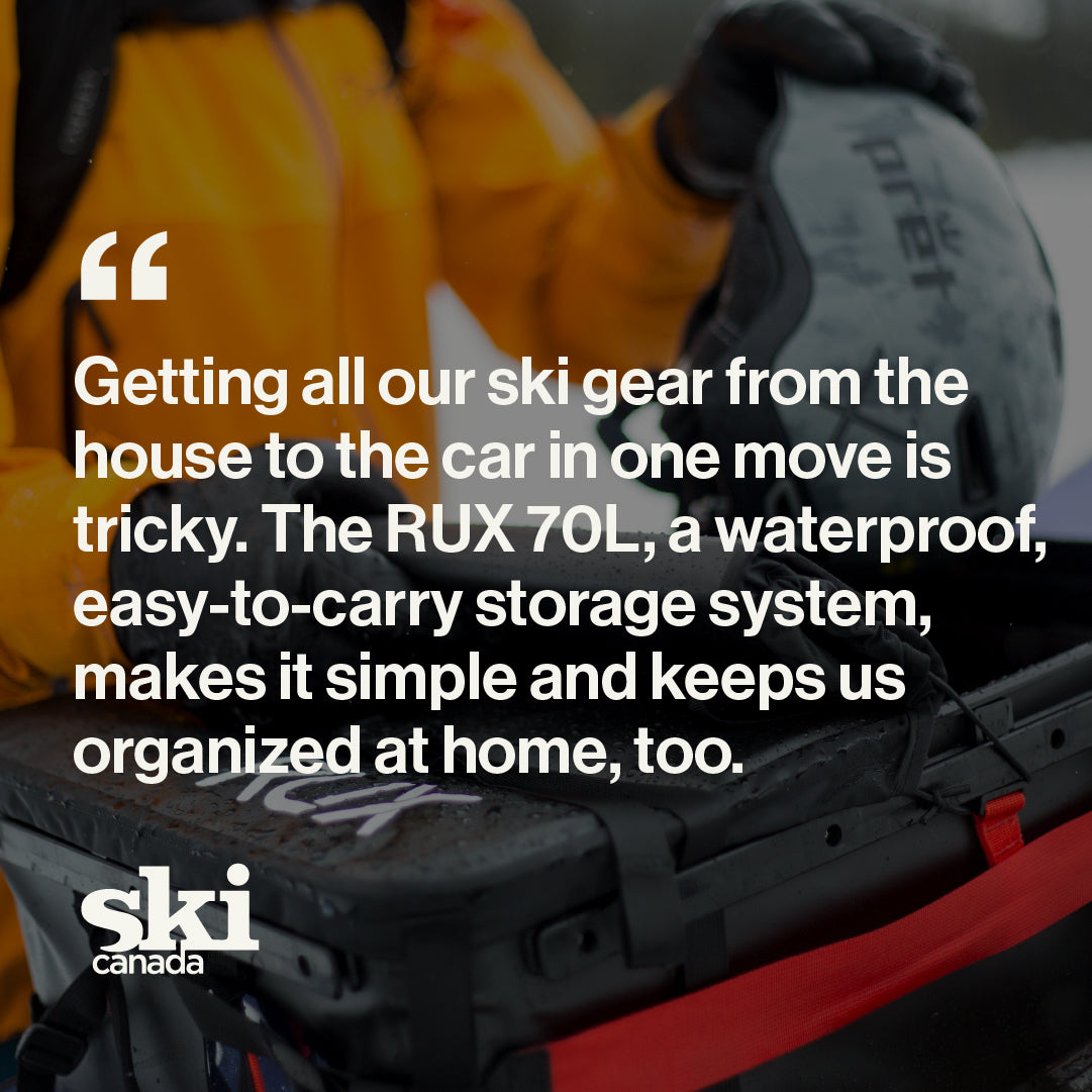 The RUX 70L is featured in Ski Canada’s 2023 Buyers Guide
